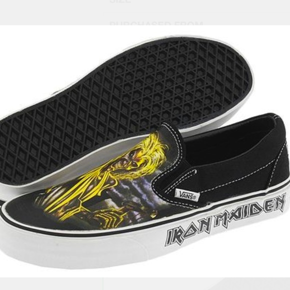 iron maiden vans shoes